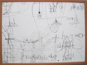 Joseph Beuys - Minneapolis-Fragmente (Minneapolis Fragments), 1977, lithograph on wove and pencil, stamped