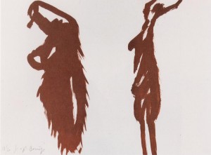 Joseph Beuys - ohne Titel, aus dem Fünf Lithographien (Untitled, from the portfolio Five Lithographs), 1977, lithograph on wove