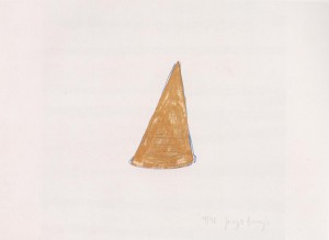 Joseph Beuys - ohne Titel, aus dem Portfolio Spur II (Untitled, from the Portfolio Trace II (nine lithographs)), 1977, lithograph on white Rives wove paper