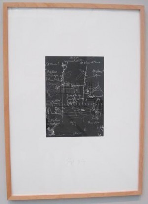 Joseph Beuys - Tafel III (Blackboard III), 1980, silkscreen on cardstock